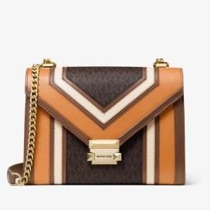 Whitney Large Logo And Leather Convertible Shoulder Bag Michael Kors