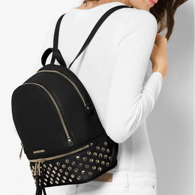 Rhea Medium Studded Leather Backpack Michael Kors