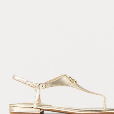 Ellington Metallic Leather Sandal