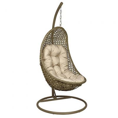 Debenhams Light brown rattan-effect LA Malibu hanging chair- Debenhams