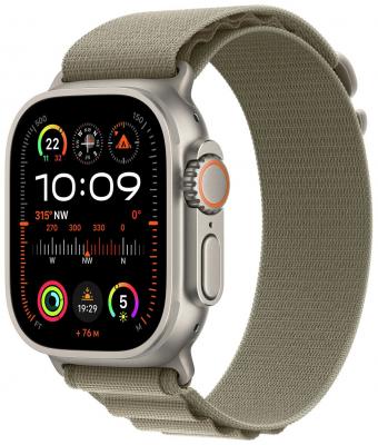 Apple Watch Ultra 2 Cell 49mm Titanium Case/ Olive - Medium