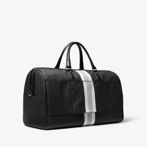 Greyson Logo Stripe Duffel Bag Michael Kors