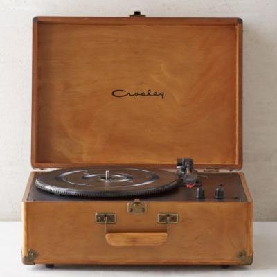 Crosley X UO Keepsake Wood AV Room Portable USB Vinyl Record Player