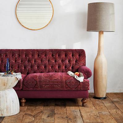 Rug-Woven Fan Pleat Sofa Anthropologie