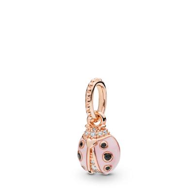 Lucky Pink Ladybird Pendant, PANDORA 