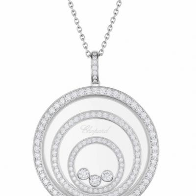HAPPY SPIRIT PENDANT, ETHICAL WHITE GOLD, DIAMONDS 