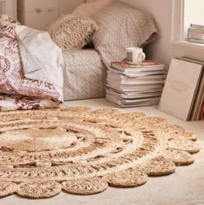 Lakho Woven Jute Round Rug - Urban Outfitters