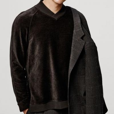 Giorgio Armani Men CHENILLE SWEATSHIRT, Viscose