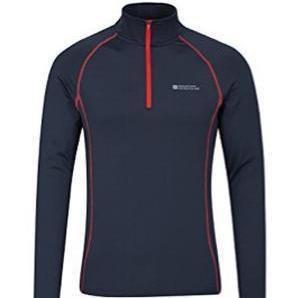 Mountain Warehouse Mens Breeze Long Sleeve Breathable Cycling Top for Sports Running Jersey Jogging Gym Charcoal Large