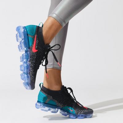W Nike Air Vapormax Flyknit 2 in Black/hot Punch-white-dusty Cactus