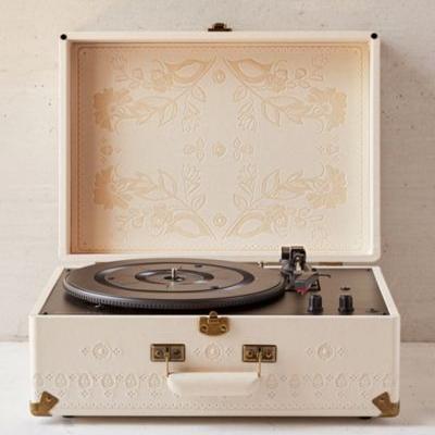 Crosley X UO Floral Embossed Portable USB Vinyl Record Player