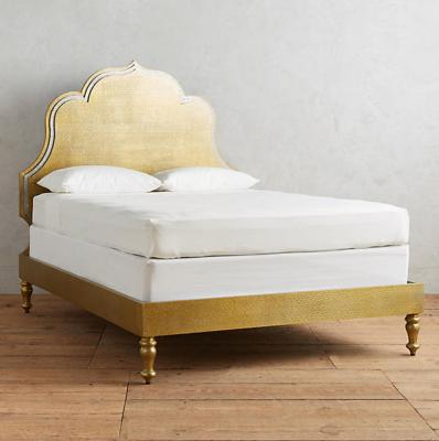 Embossed Brass Crest Bed Anthropologie