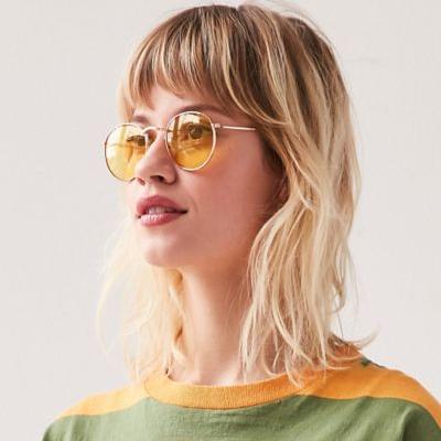 Daydream Metal Round Sunglasses Urban Outfitters