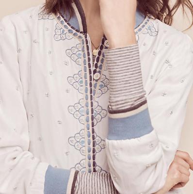 Arabella Embroidered Bomber Anthropologie