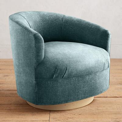 Slub Velvet Amoret Swivel Chair Anthropologie
