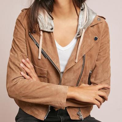 Doma Hooded Suede Jacket Anthropologie