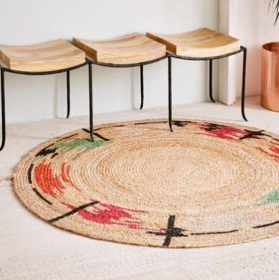 Thalia Basketwoven Jute Round Rug Urban Outfitters