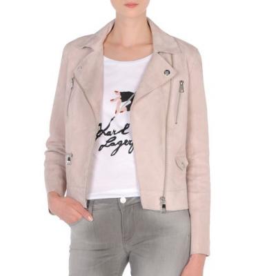 Suede Odina Biker Jacket - Karl Lagerfeld