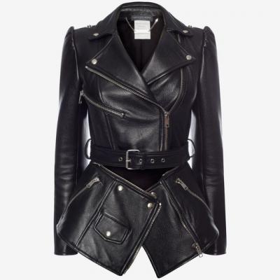 Zipped Biker Jacket Alexander McQueen