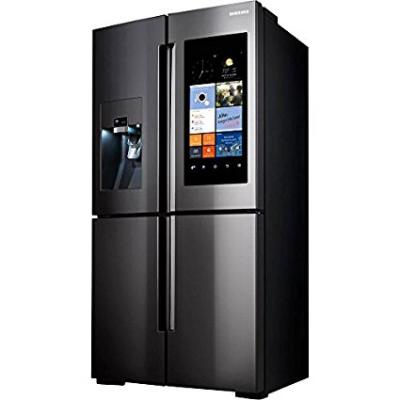Samsung RF22K9581SG/RF22K9581SG/AA/RF22K9581SG/AA 22 Cu. Ft. Black Stainless 4 Door Family Hub Counter Depth Refrigerator