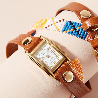 Brown Beaded Wrap Watch Anthropologie