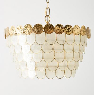 Tiered Capiz Pendant Anthropologie