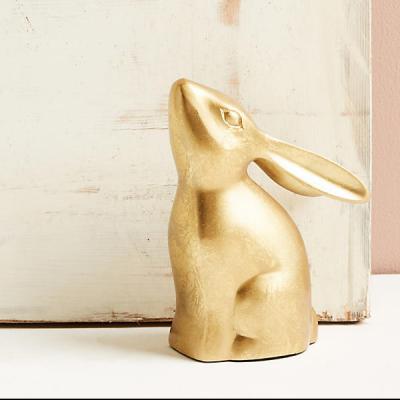 Golden Rabbit Doorstop Anthropologie