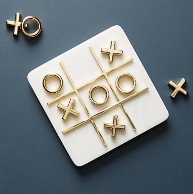 Marble Tic-Tac-Toe Set Anthropologie