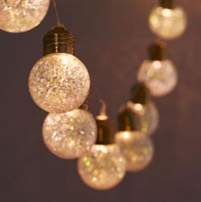 Glitter Globe String Lights Urban Outfitters