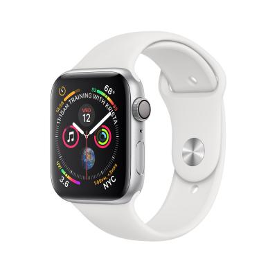 Apple Watch series 4 - Silver Aluminum Case with White Sport Band - Apple