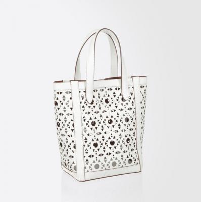 Leather bucket bag, white - Max Mara