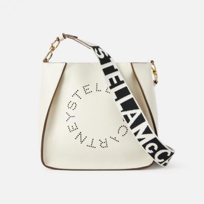 Womens White Stella Logo Shoulder Bag Stella McCartney