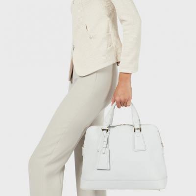 Le Sac11 large leather handbag Woman Giorgio Armani