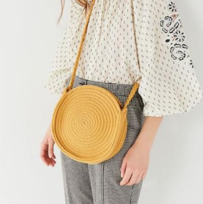 Circle Woven Crossbody Bag Urban Outfitters