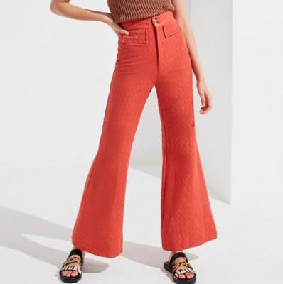 UO Meadow Textured Bell Bottom Pant Urban Outfitters