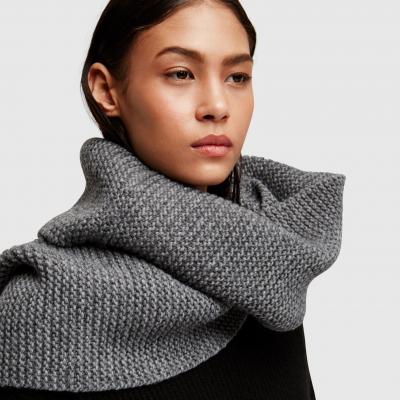 Textured Infinity Scarf - DKNY