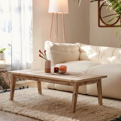 Caroline Washed Wood Coffee Table Urban Outfitters