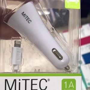 MiTec USB in car charger with cable iPhone