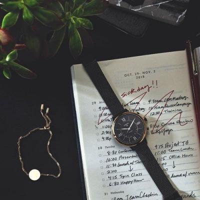 HYBRID SMARTWATCH – Q JACQUELINE BLACK STAINLESS STEEL