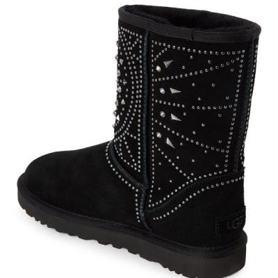 Black Fiore Deco Studs Short Boots - UGG AUSTRALIA