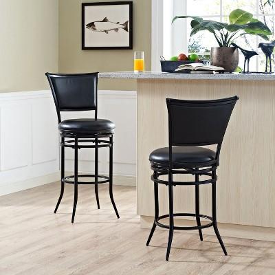 Rachel Swivel Bar Stool with Cushion - Crosley