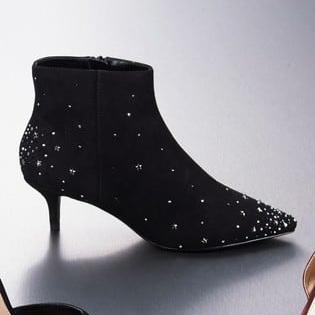Black Embellished Kitten Heel Ankle Boots from Next UK