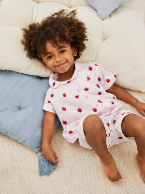 Pink Woven Pyjamas JoJo Maman Bébé