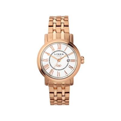 Richmond Womens Rose Gold Plate Bracelet Watch - Women - Links of London