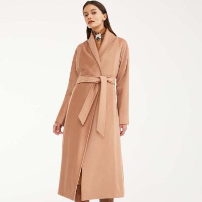 Wool coat, caramel - 