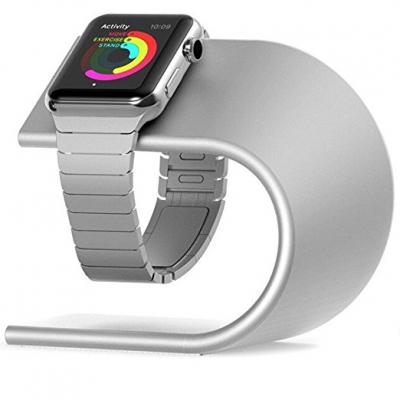 Apple Watch Stand, Camkey Iwatch Charging Stand Aluminum Charging Dock (Silver)