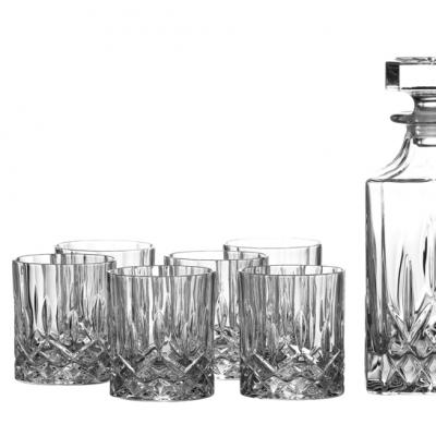 Seasons Decanter Set: Decanter and 6 Tumbler Glasses