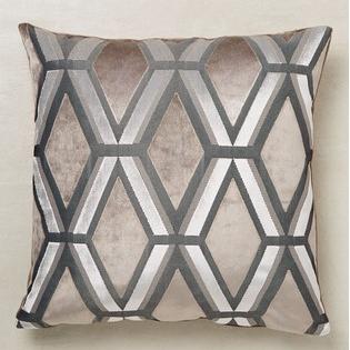Luxe Cut Velvet Geo Cushion from Next
