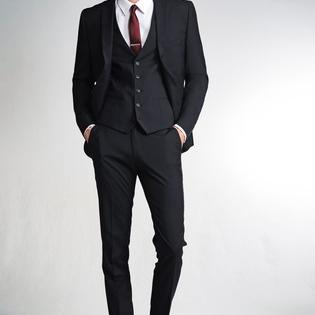 Navy Regular Fit Stretch Tonic Suit- Next UK