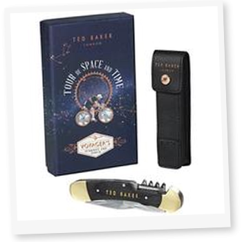  Ted Baker Brogue Penknife and Pouch Black